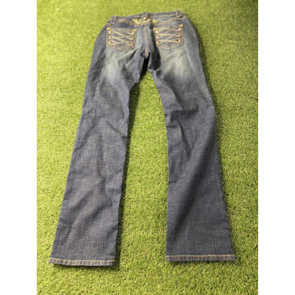 Womens size 7/8 Coogi Jeans Vintage Low Rise Flare leg blue 28x32